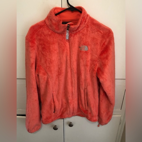 The North Face Vibrant Orange Fleece Jacket size womens medium - Picture 1 of 4